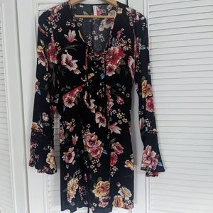 Floral Xhilaration Mini Dress